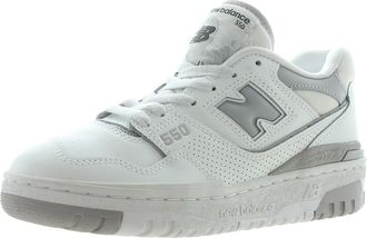 New Balance Womens 550 Sneakers, White Grey, 7