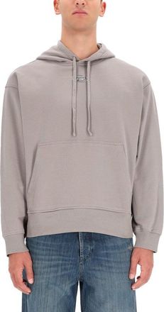 Diesel Relaxed Fit Hooded Grey Sweatshirt