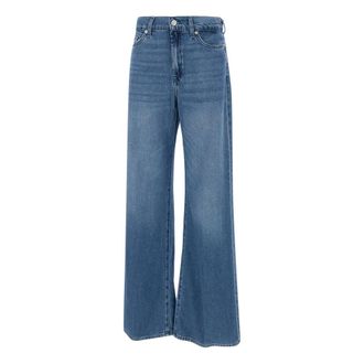 7 For All Mankind Wide Jeans, female, Blue, Size: W29 Lotta Jeans