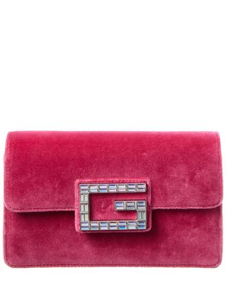 Gucci Square G Velvet Shoulder Bag (Authentic Pre-Loved)