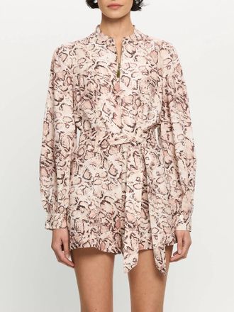 Kivari Womens Simone Playsuit In Soft Snake