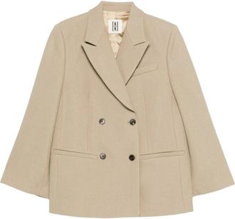 By Malene Birger Ramo Twill Blazer - Dames - Blazers - Beige - S - Wol - Jassen