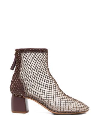 Forte_Forte Forte Botines Forte De Malla Con Strass