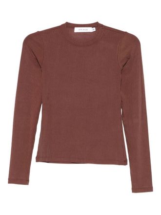 Aya Muse Long Sleeve Ribbed Top