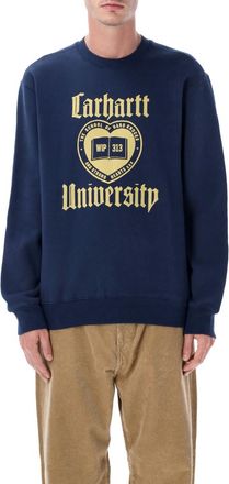 Carhartt Work in Progress Blue Logo Sweatshirt