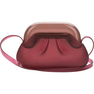 Melissa Glass Jelly Shoulder Bag in Red/Brown at Nordstrom