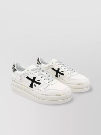 Premiata leather low-top sneakers