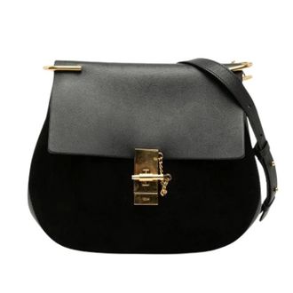 Chlo&eacute; Pre-owned Cross Body Bags, female, Black, Size: ONE SIZE Pre-owned Drew
