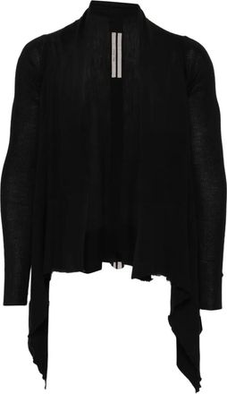 Rick Owens Cardigan asimmetrico - Nero