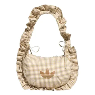 adidas (WMNS) adidas Plaid Ruffle Bag Beige KX6986