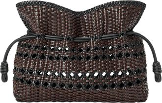Loewe (WMNS) Loewe Medium Flamenco Clutch Black Brown A411FC1XDN-1103