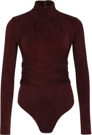 Elisabetta Franchi Dames, Tops, Bruin, Maat: XL