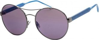 Jimmy Choo London Womens YANNS-0KJ1-XT Yanns 61 0KJ1 XT Sunglasses - Silver - One Size