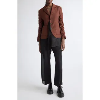 Undercover Wide Leg Pants in Black at Nordstrom, Size 2