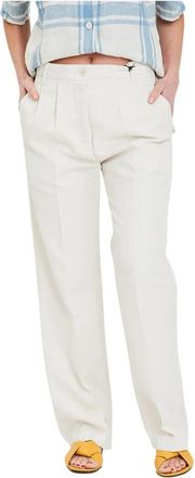 Aspesi Stijlvolle Herenbroek - Dames - Straight fit broeken - Wit - M - Broeken