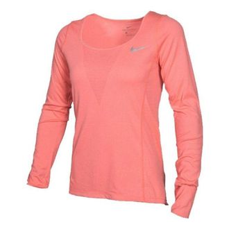 Nike (WMNS) Nike Zonal Cooling Relay Long Sleeve Top Red Pink 938435-808