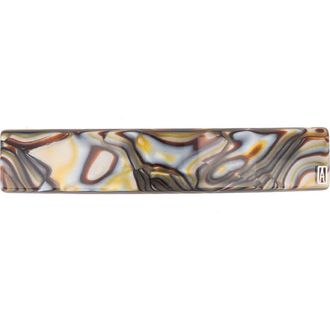Alexandre de Paris Rectangle Barrette in Onyx at Nordstrom
