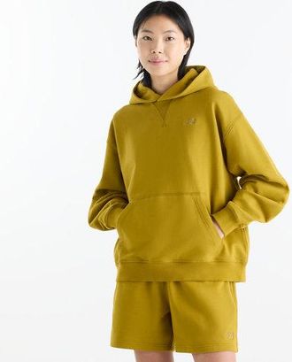 New Balance Donna Athletics French Terry Hoodie in Marrone, Taglia XL