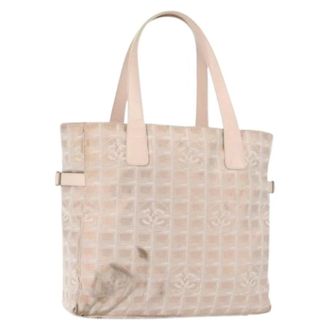 Chanel Bolso Tote de Nailon Pre-owned - Pre-owned - Mujer - Beige - ONE SIZE
