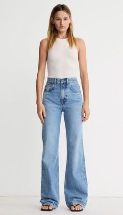 Smythe Owl High Rise Bootcut Jean in Colorado Blue at Nordstrom, Size 28