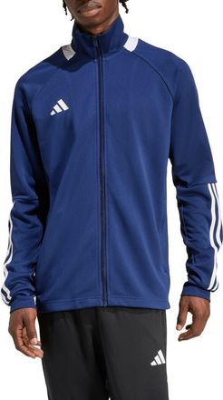 adidas Sereno AEROREADY Track Jacket in Dark Blue/White at Nordstrom Rack, Size Xx-Large