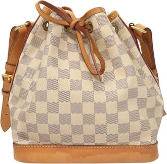 Louis Vuitton Noé Bb Grey Canvas Shoulder Bag (Pre-Owned)