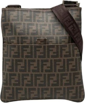 Fendi Pre-owned Cross Body Bags, female, Brown, Size: ONE SIZE Pre-owned Vintage Shoulder Bag