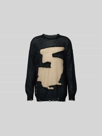 Maison Margiela Relaxed Fit Longsleeve mit Mohair-Anteil in Black, Gr&ouml;&szlig;e XS