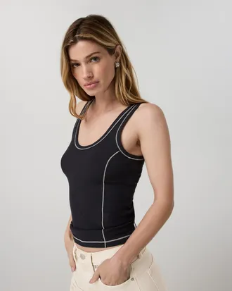 Vuori Clothing Westerlies Muscle Tank Top | Eggshell Blue | XS, Size Extra Small