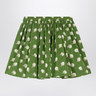 BONPOINT Suzon skirt in green with floral print