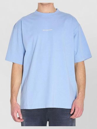 Balenciaga logo back cotton jersey crewneck t-shirt