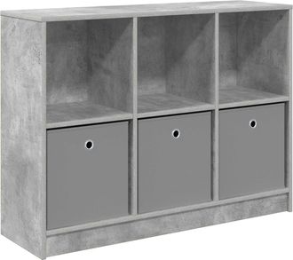 vidaXL Aparador Gris Concreto 102 X 32 X 73,5 Cm Vidaxl
