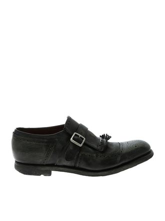 Churchs Vintage effect Monk Strap in black