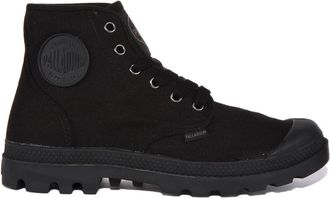 Palladium Canvas Ankle Boot in Black