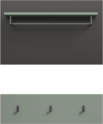 Inosign Garderobenpaneel »REHAT, TOPSELLER!, 2-teilig, bestehend aus: Paneel & Hakenleiste« in verschiedenen Farben erhältlich, 1 Stk. tlg. Paneel, Hakenleist