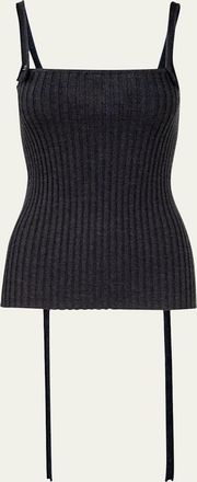 Aisling Camps Convertible Ribbed Knit Tank Top