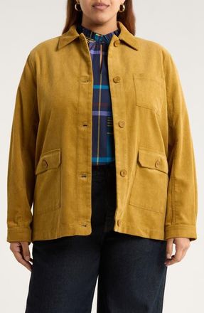 Seasalt Cornwall Hydrock Corduroy Shirt Jacket in Marshland at Nordstrom, Size 20 Us