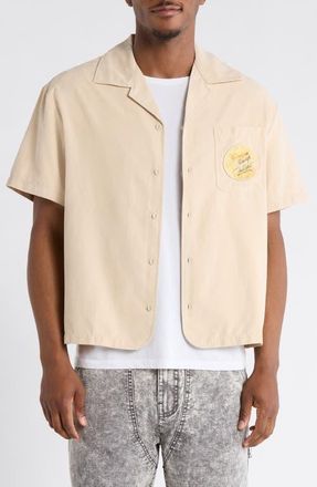 Honor The Gift Brushed Camp Shirt in Sand at Nordstrom, Size Xx-Large