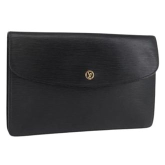 Louis Vuitton Pre-owned Clutches, female, Black, Size: ONE SIZE Pre-owned Epi Leather Clutch