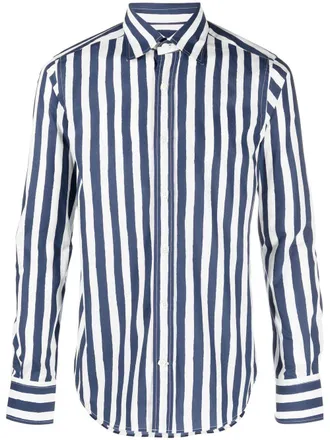 Canali Camicia a righe - Bianco