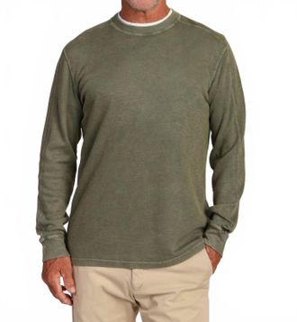 True Grit Heritage Crew Sweater In Agave Green