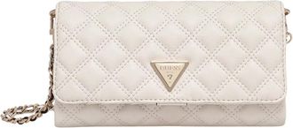 Guess Giully Quilted Crossbody Bag - Dames - Schoudertassen - Wit - ONE Size - Polyester - Tassen