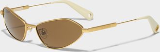 Jacquemus Bambino metal sunglasses