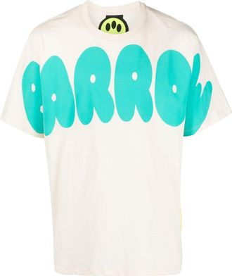 Barrow logo-print short-sleeve cotton T-shirt - unisex - Cotton - S - Neutrals