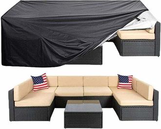 OEM Funda Extragrande Para Patio, Ideal Para Mesas Y Sillas De Exterior. Funda Impermeable Y A Prueba De Polvo Para Sof&aacute;s, Con Protecci&oacute;n Uv Y Contra El V