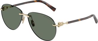 Tiffany & Co. TF3124 60213H Mens Sunglasses Gold Size 59