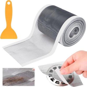 No Brand Colador De Desag&uuml;e - 100 Mm X 5 M - Colador De Desag&uuml;e De Fregadero - Atrapador De Pelo De Desag&uuml;e - Con Esp&aacute;tula De Pl&aacute;stico - Colador De Desag&uuml;e De 