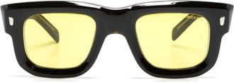Cutler and Gross rectangle-frame tinted sunglasses - unisex - Acetate/Acetate - 50 - Black