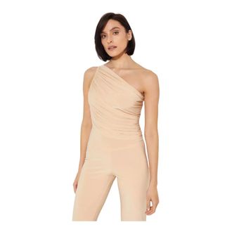 Norma Kamali Diana Top - Tops - Mujer - Beige - L