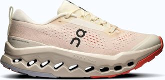 On Running Womens Cloudsurfer Trail 2 Trail Running Shoes In Ivory/salmon